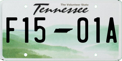 TN license plate F1501A