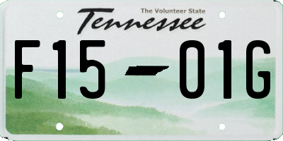 TN license plate F1501G