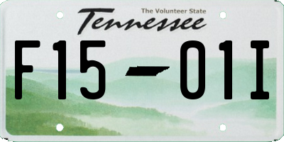TN license plate F1501I