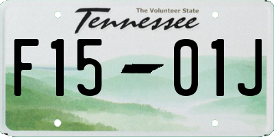 TN license plate F1501J