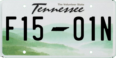 TN license plate F1501N
