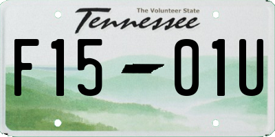TN license plate F1501U