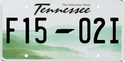 TN license plate F1502I