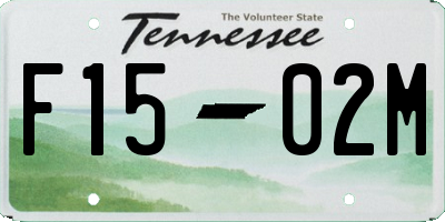 TN license plate F1502M