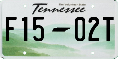TN license plate F1502T