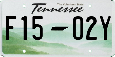 TN license plate F1502Y