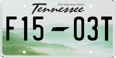 TN license plate F1503T