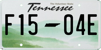 TN license plate F1504E
