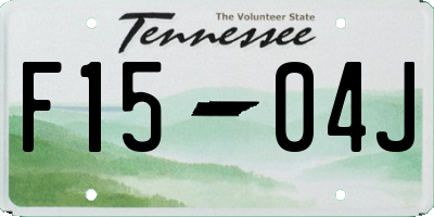 TN license plate F1504J