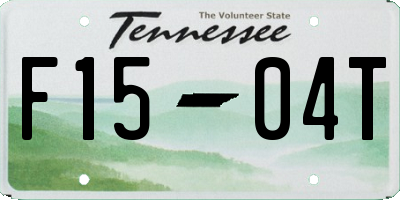 TN license plate F1504T