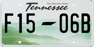 TN license plate F1506B