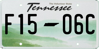 TN license plate F1506C