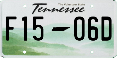 TN license plate F1506D