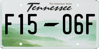 TN license plate F1506F