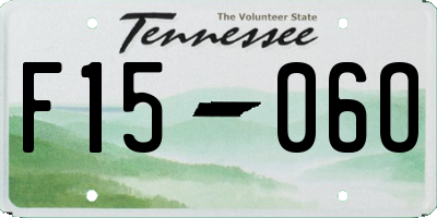 TN license plate F1506O