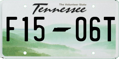 TN license plate F1506T