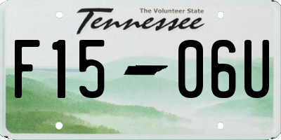 TN license plate F1506U