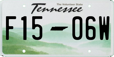 TN license plate F1506W