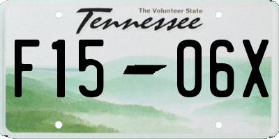 TN license plate F1506X