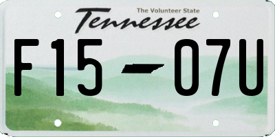 TN license plate F1507U