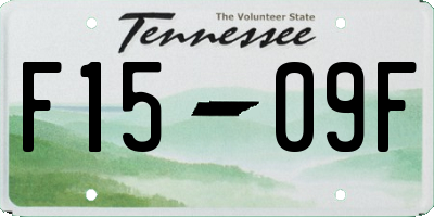 TN license plate F1509F