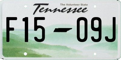 TN license plate F1509J