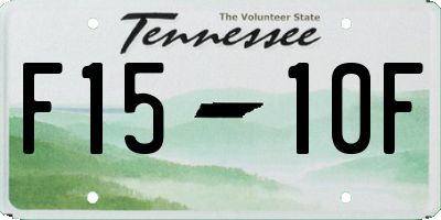 TN license plate F1510F