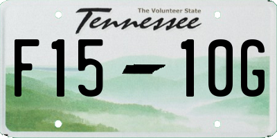 TN license plate F1510G