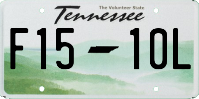 TN license plate F1510L