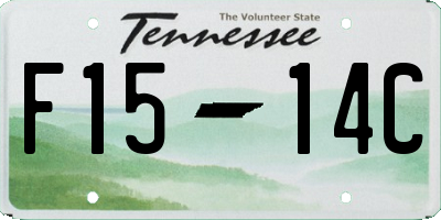 TN license plate F1514C