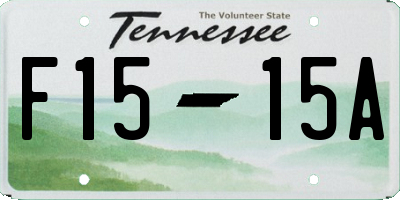 TN license plate F1515A