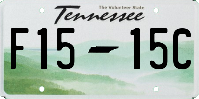 TN license plate F1515C