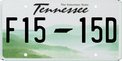 TN license plate F1515D