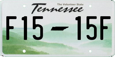 TN license plate F1515F
