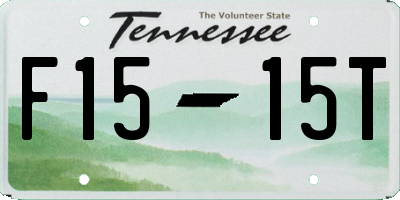 TN license plate F1515T