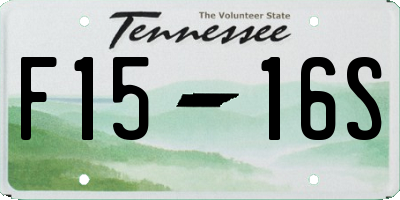 TN license plate F1516S