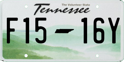 TN license plate F1516Y