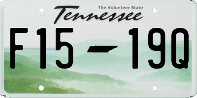 TN license plate F1519Q