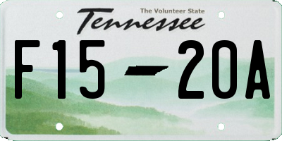 TN license plate F1520A