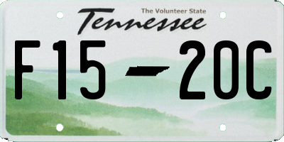 TN license plate F1520C