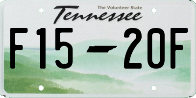 TN license plate F1520F