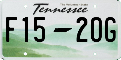 TN license plate F1520G