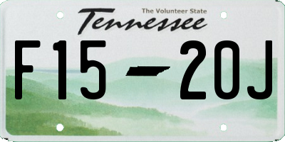 TN license plate F1520J