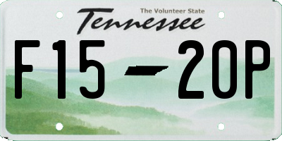 TN license plate F1520P