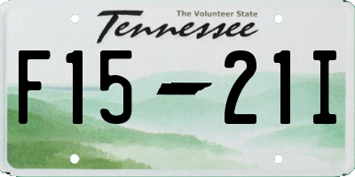 TN license plate F1521I