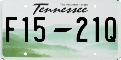 TN license plate F1521Q