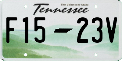 TN license plate F1523V