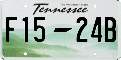 TN license plate F1524B