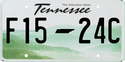 TN license plate F1524C