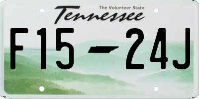 TN license plate F1524J